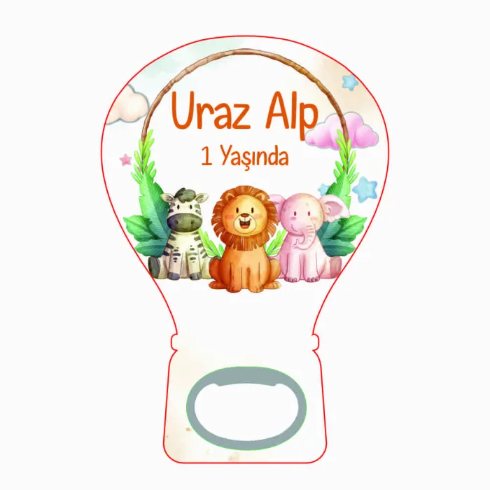 Safari Konseptli Balon Açacak Magnet